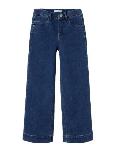 Nkfrose Hw Wide Jeans 1356-On Noos Bottoms Jeans Wide Jeans Blue Name ...