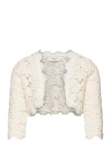 Bolero Tops Knitwear Cardigans Cream Rosemunde Kids