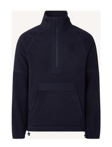 Nate Fleece Anorak Tops Sweatshirts & Hoodies Fleeces & Midlayers Navy...