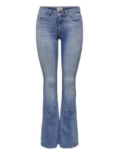 Onlblush Mid Flared Dnm Tai467 Noos Bottoms Jeans Flares Blue ONLY