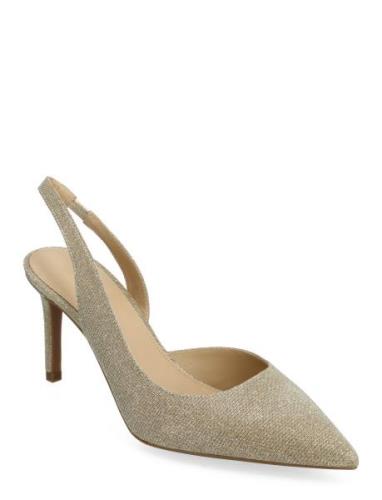 Alina Flex Sling Pump Shoes Heels Pumps Sling Backs Gold Michael Kors