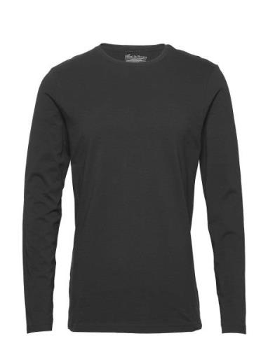 Long Sleeve Slim Tops T-Langærmet Skjorte Black Bread & Boxers