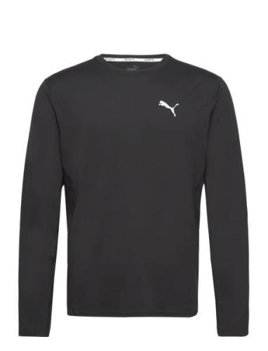 Run Cloudspun Ls Tee Sport T-Langærmet Skjorte Black PUMA