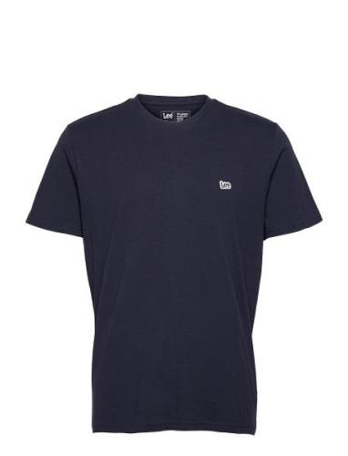 Ss Patch Logo Tee Tops T-Kortærmet Skjorte Navy Lee Jeans