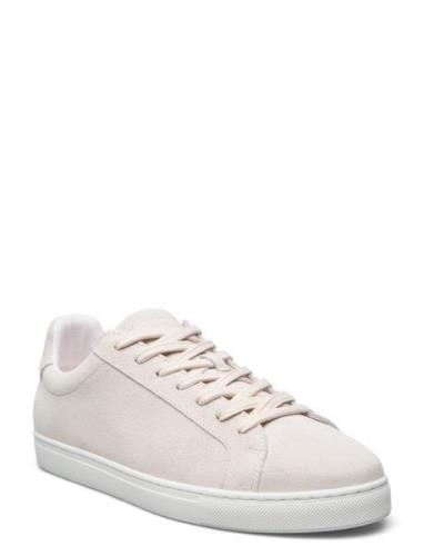 Slhevan New Suede Sneaker B Low-top Sneakers Cream Selected Homme