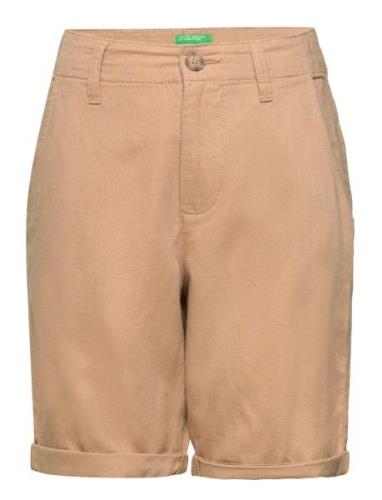 Bermuda Bottoms Shorts Beige United Colors Of Benetton