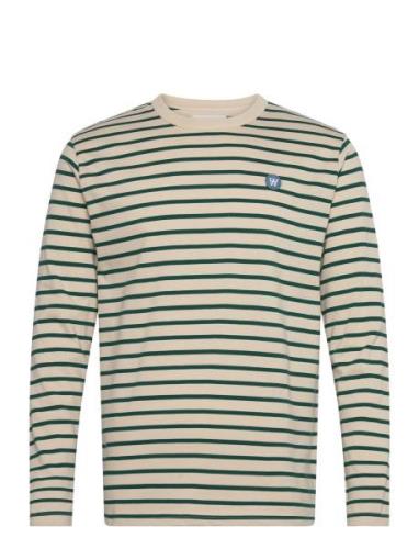 Mel Longsleeve Tops T-Langærmet Skjorte Beige Double A By Wood Wood