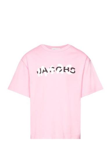 Short Sleeves Tee-Shirt Tops T-Kortærmet Skjorte Pink Little Marc Jaco...