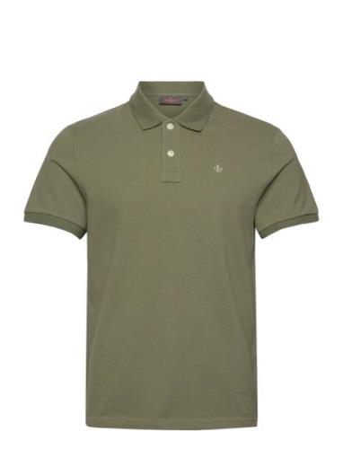 New Piqué Tops Polos Short-sleeved Khaki Green Morris