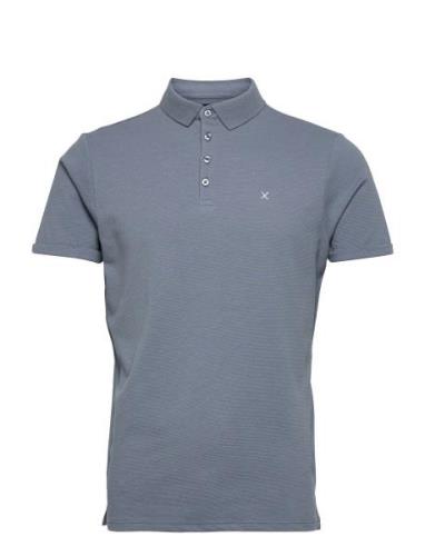 Silkeborg Stretch Polo Tops Polos Short-sleeved Blue Clean Cut Copenha...