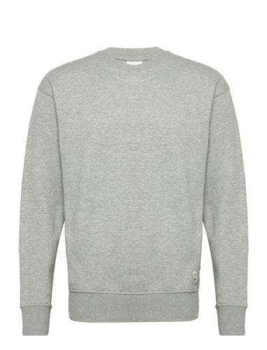 Sdlenz Crew Sw Tops Sweatshirts & Hoodies Sweatshirts Grey Solid