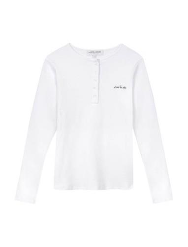 Marette C'est La Vie/Gots Tops T-shirts & Tops Long-sleeved White Mais...