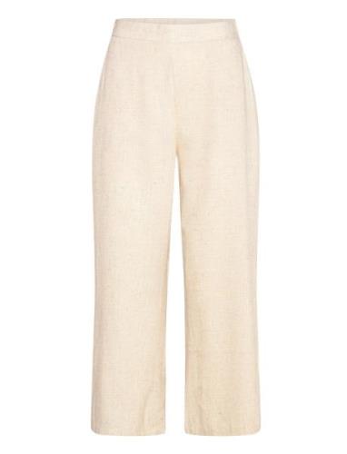 Frjuna Cu 1 Bottoms Trousers Straight Leg Beige Fransa