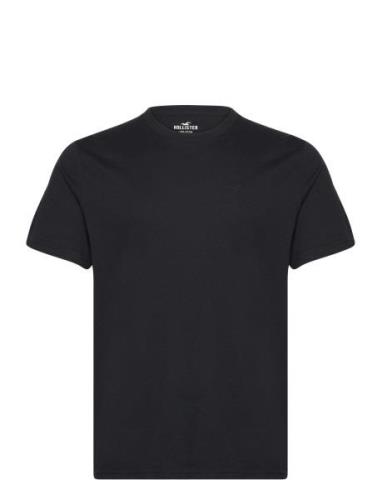 Hco. Guys Knits Tops T-Kortærmet Skjorte Black Hollister