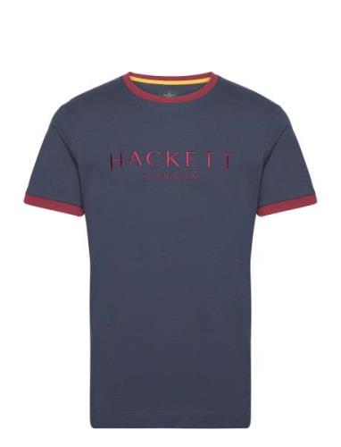 Heritage Classic Tee Tops T-Kortærmet Skjorte Navy Hackett London