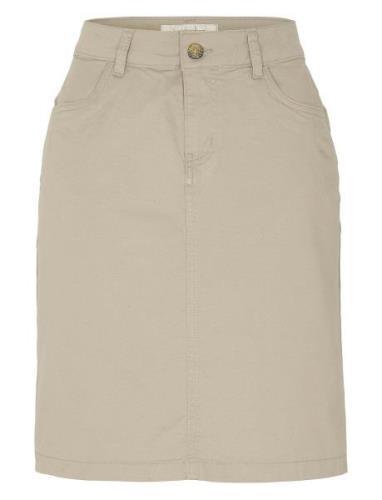 Chino Skirt Kort Nederdel Beige Newhouse