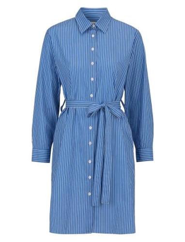 Erica Preppy Stripe Shirtdress Knælang Kjole Blue Newhouse