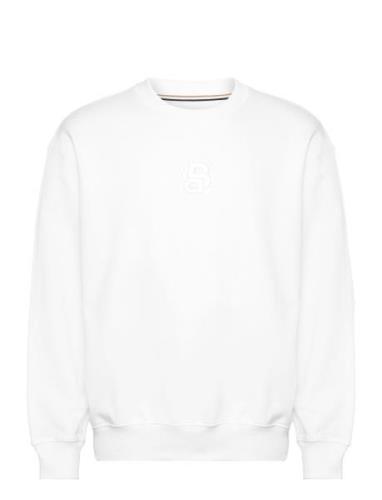 Soleri 10_An Tops Sweatshirts & Hoodies Sweatshirts White BOSS