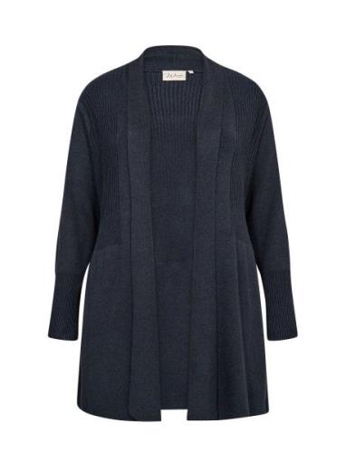 Wa-Samanda 2 Tops Knitwear Cardigans Navy Wasabiconcept