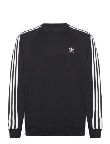 3-Stripes Crew Sport Sweatshirts & Hoodies Sweatshirts Black Adidas Or...