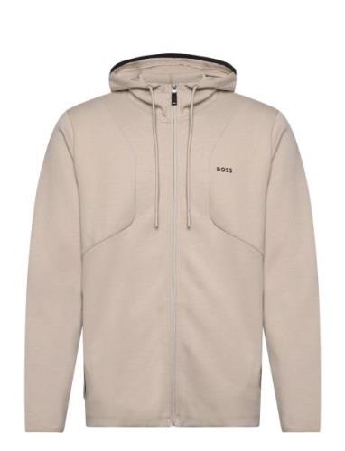 Saggy 1 Sport Sweatshirts & Hoodies Hoodies Beige BOSS