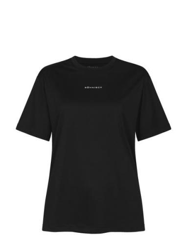 Court Loose Tee Sport T-shirts & Tops Short-sleeved Black Röhnisch