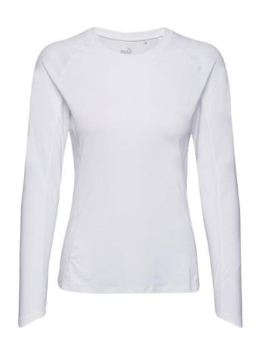 W Youv Ls Crew Sport T-shirts & Tops Long-sleeved White PUMA Golf