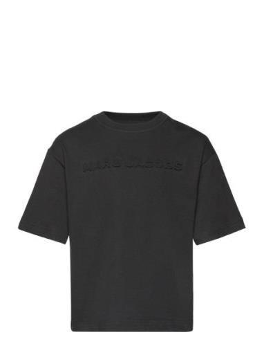 Short Sleeves Tee-Shirt Tops T-Kortærmet Skjorte Black Little Marc Jac...