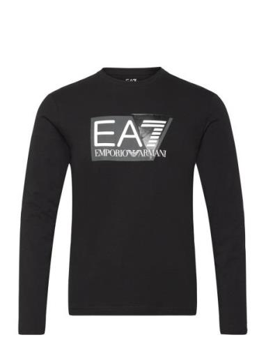 T-Shirt Tops T-Langærmet Skjorte Black EA7