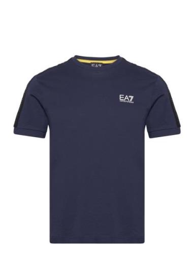 T-Shirt Tops T-Kortærmet Skjorte Navy EA7