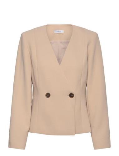 Aragon Blazer Blazers Double Breasted Blazers Beige Marville Road