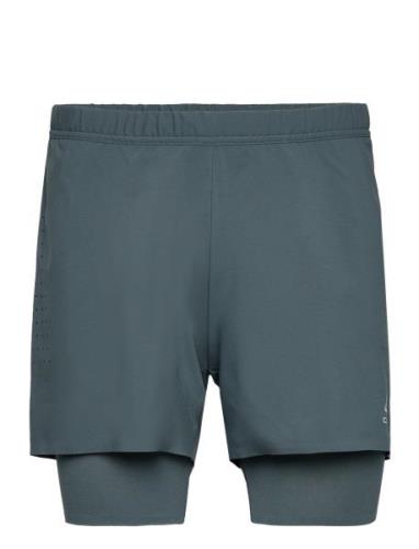 Odlo 2-In-1 Short Zeroweight 5 Inch Sport Shorts Sport Shorts Blue Odl...