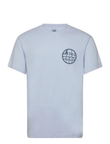 Ss Relaxed Tee Tops T-Kortærmet Skjorte Blue Lee Jeans