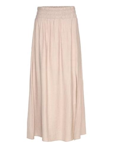 D6Arja Long Skirt Lang Nederdel Beige Dante6