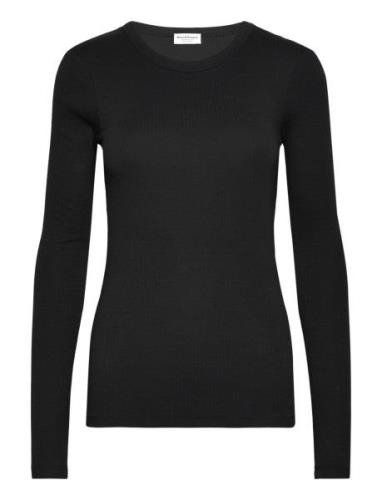 Bs Margrethe Regular Fit T-Shirt Tops T-shirts & Tops Long-sleeved Bla...