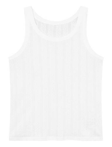 Sophie Singlet Tops T-shirts & Tops Sleeveless White Once Untold