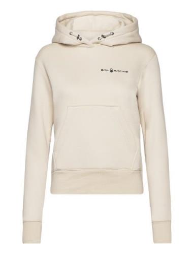 W Gale Logo Hood Sport Sweatshirts & Hoodies Hoodies Beige Sail Racing