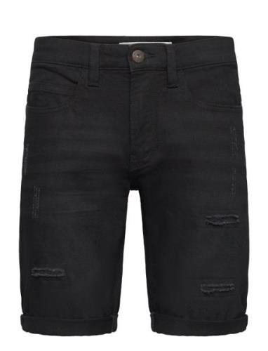 Inkaden Holes Bottoms Shorts Denim Black INDICODE