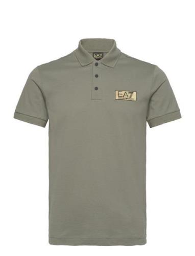 Polo Tops Polos Short-sleeved Khaki Green EA7