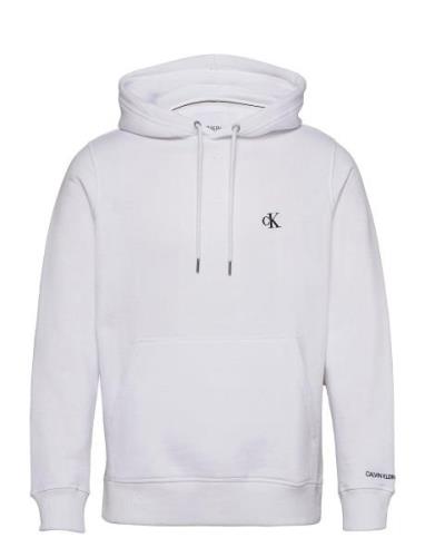 Ck Essential Regular Hoodie Tops Sweatshirts & Hoodies Hoodies White C...