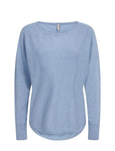 Sc-Dollie Tops Knitwear Jumpers Blue Soyaconcept