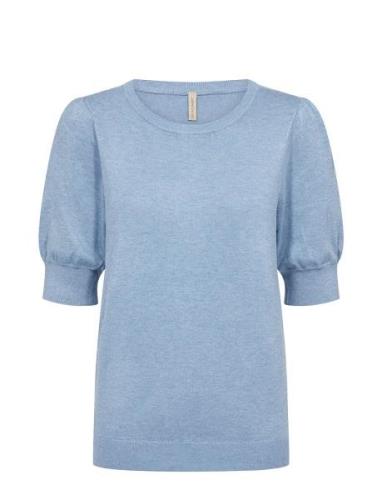 Sc-Dollie Tops Knitwear Jumpers Blue Soyaconcept