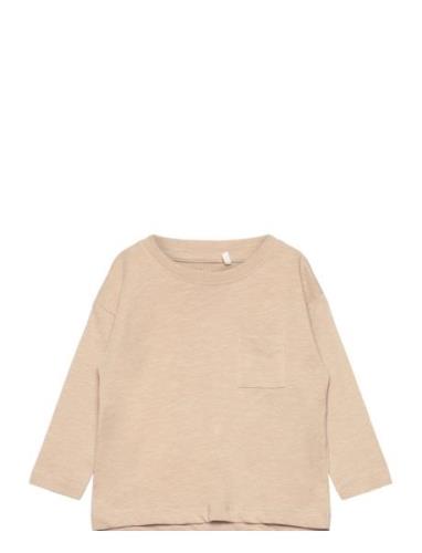 Nmmvebbe Ls Boxy Top N1 Tops Shirts Long-sleeved Shirts Cream Name It