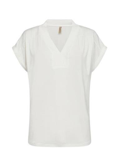 Sc-Marica Tops T-shirts & Tops Short-sleeved White Soyaconcept