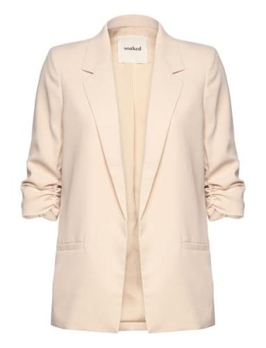 Slshirley Blazer Blazers Single Breasted Blazers Cream Soaked In Luxur...