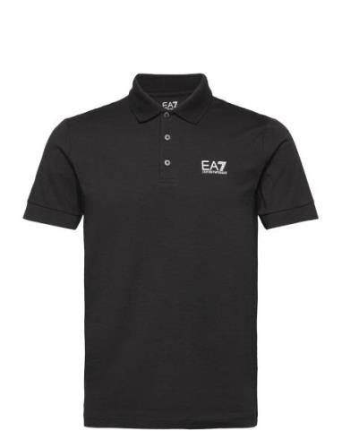 Polo Tops Polos Short-sleeved Black EA7