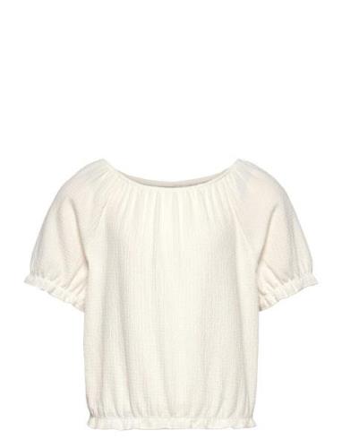 Kognew Naya S/S Top Jrs Tops T-Kortærmet Skjorte White Kids Only