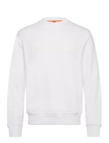 Webasiccrew Tops Sweatshirts & Hoodies Sweatshirts White BOSS