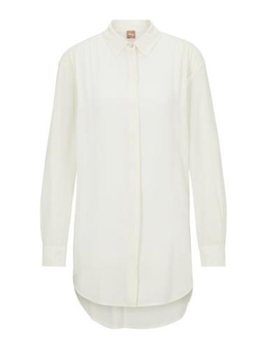 Benika Tops Blouses Long-sleeved White BOSS