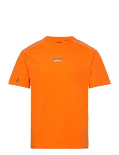 Sport Tech Logo Relaxed Tee Sport T-Kortærmet Skjorte Orange Superdry ...